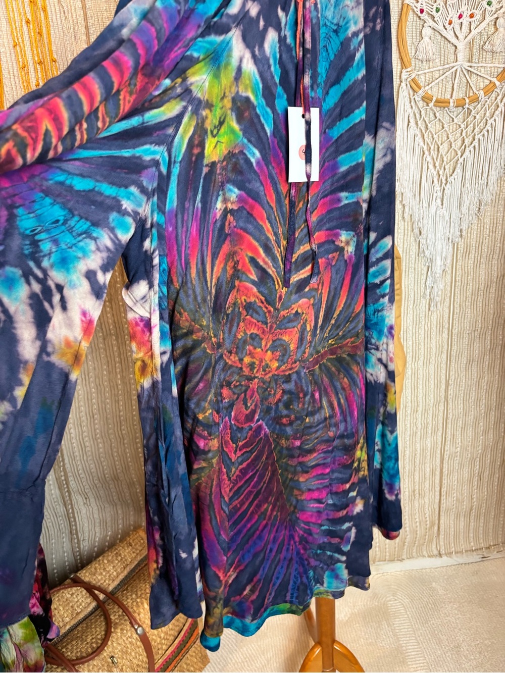 Tie-Dye Floral Print Palazo- Multicolor